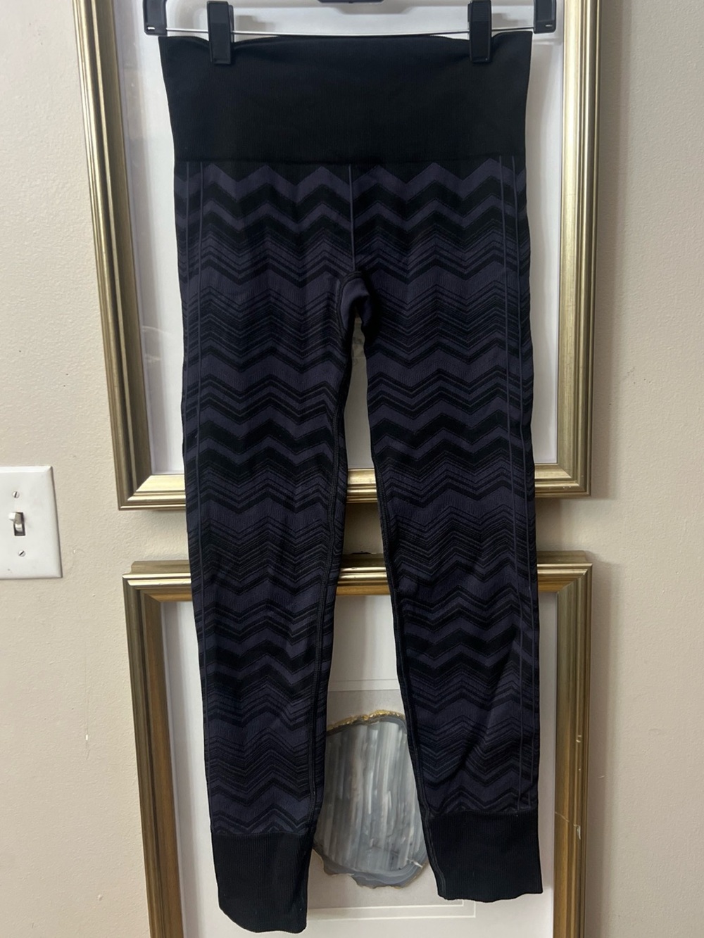 Lululemon Ebb To Street Pant Size 4 Chevron Heathered Deep Coal HDCO 8139
